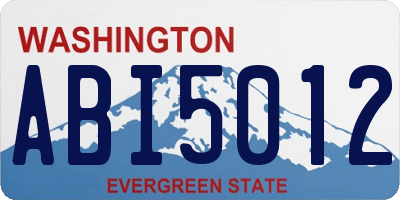 WA license plate ABI5012