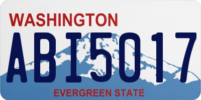 WA license plate ABI5017
