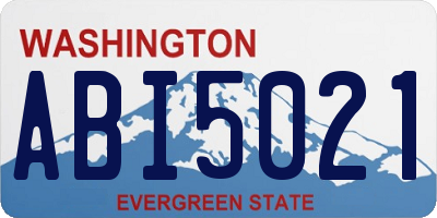 WA license plate ABI5021
