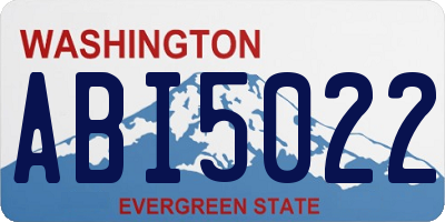 WA license plate ABI5022