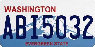 WA license plate ABI5032