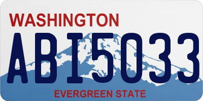 WA license plate ABI5033
