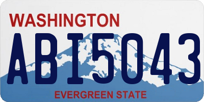WA license plate ABI5043