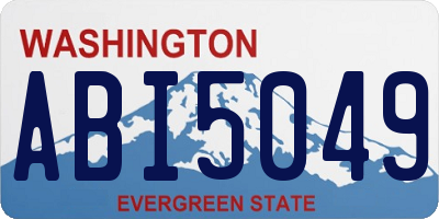 WA license plate ABI5049