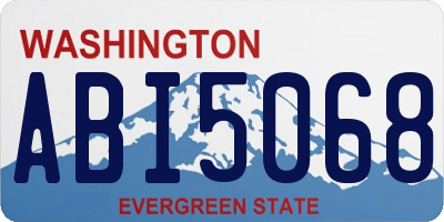 WA license plate ABI5068