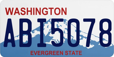 WA license plate ABI5078