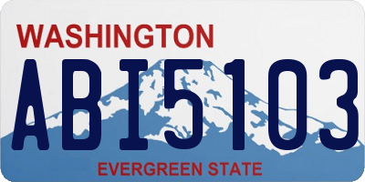 WA license plate ABI5103