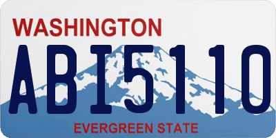 WA license plate ABI5110