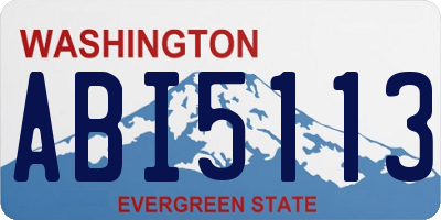 WA license plate ABI5113