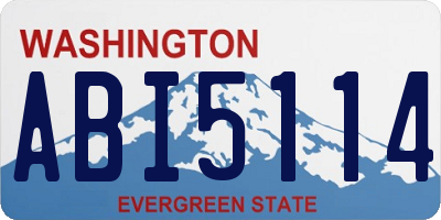 WA license plate ABI5114