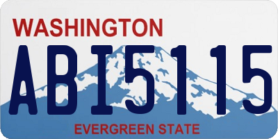 WA license plate ABI5115