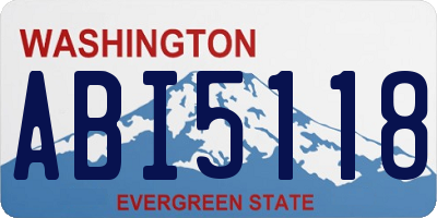 WA license plate ABI5118