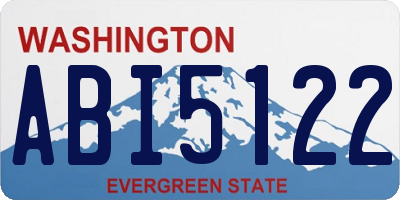 WA license plate ABI5122
