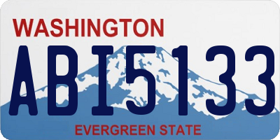 WA license plate ABI5133