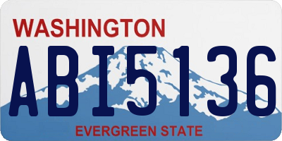 WA license plate ABI5136
