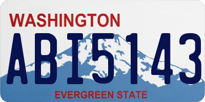 WA license plate ABI5143