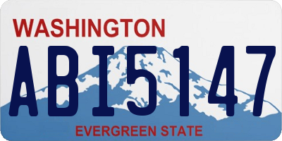 WA license plate ABI5147