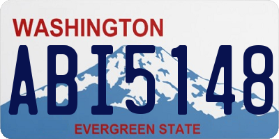 WA license plate ABI5148