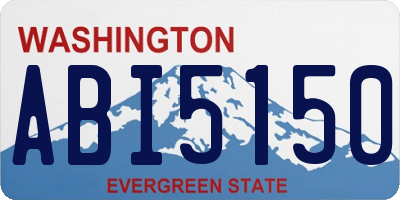 WA license plate ABI5150