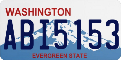 WA license plate ABI5153