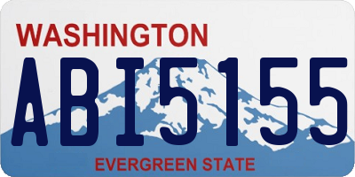 WA license plate ABI5155