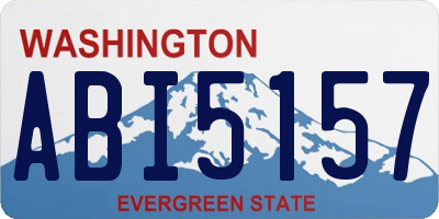 WA license plate ABI5157