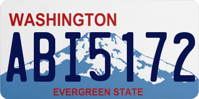 WA license plate ABI5172