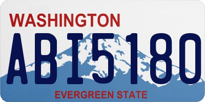 WA license plate ABI5180