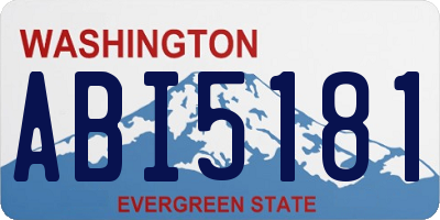 WA license plate ABI5181