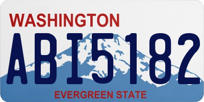 WA license plate ABI5182