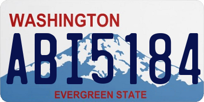 WA license plate ABI5184