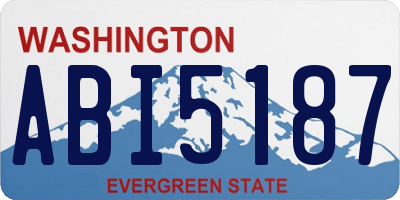 WA license plate ABI5187