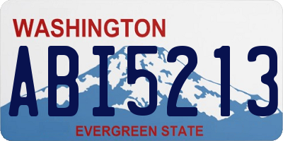 WA license plate ABI5213