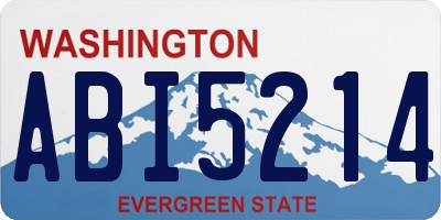 WA license plate ABI5214