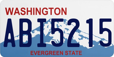 WA license plate ABI5215