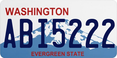 WA license plate ABI5222