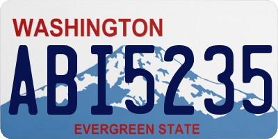 WA license plate ABI5235