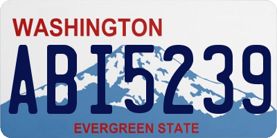 WA license plate ABI5239