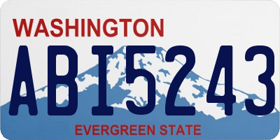 WA license plate ABI5243