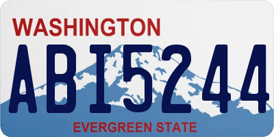 WA license plate ABI5244