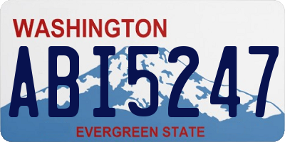 WA license plate ABI5247