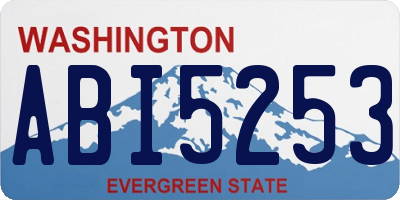 WA license plate ABI5253