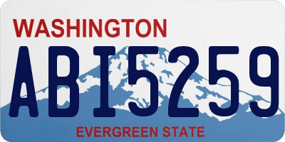 WA license plate ABI5259