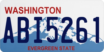 WA license plate ABI5261