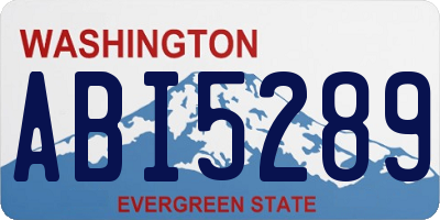 WA license plate ABI5289