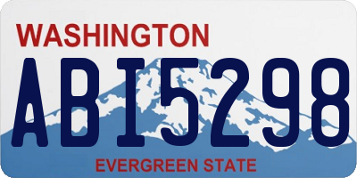 WA license plate ABI5298
