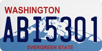 WA license plate ABI5301