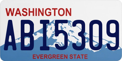 WA license plate ABI5309
