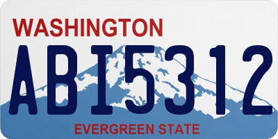 WA license plate ABI5312