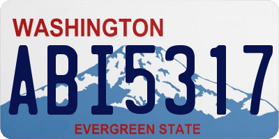 WA license plate ABI5317